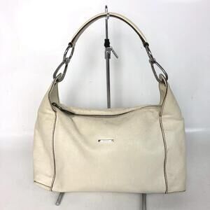 GUCCI White Leather Handbag Hobo Bag